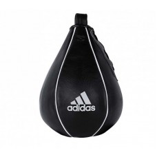 Пневмогруша скоростная Adidas speed striking ball leather черная 15х23 (кожа)
