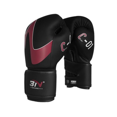 Боксерские перчатки BN fight C-01 черно-красные в наличии в магазине Сайд-Степ