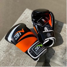 Боксерские перчатки BN fight черно-оранжевые