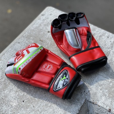 Перчатки ММА BN fight красные - Сайд-Степ магазин спортивной экипировки