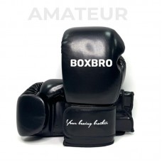 Боксерские перчатки BOXBRO amateur 10 oz черные