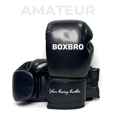 Боксерские перчатки BOXBRO amateur черные в наличии в магазине Сайд-Степ
