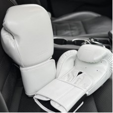 Боксерские перчатки BOXBRO protect белые 12 oz Боксерские перчатки BOXBRO protect белые 12 oz