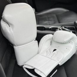 Боксерские перчатки BOXBRO protect белые 18 oz