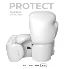 Боксерские перчатки BOXBRO protect белые 18 oz