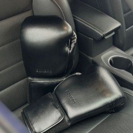 Боксерские перчатки BOXBRO protect черные 18 oz
