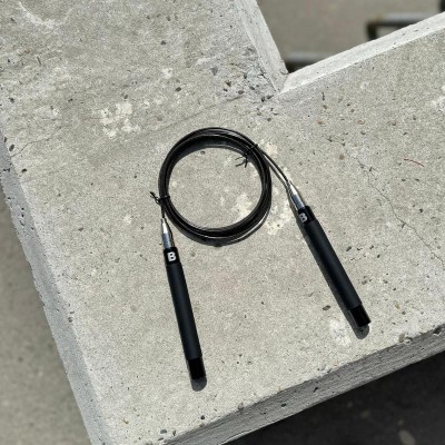 Скакалка BOXBRO premium rubber скоростная черная в наличии в магазине Сайд-Степ