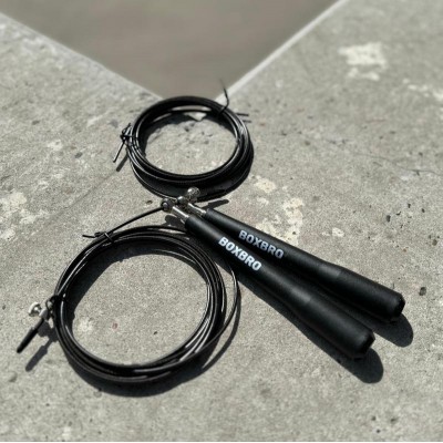 Скакалка BOXBRO training скоростная черная в наличии в магазине Сайд-Степ