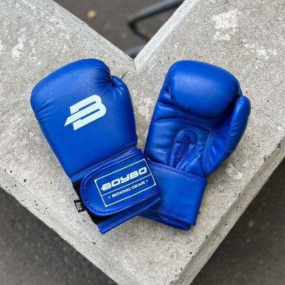 Боксерские перчатки Boybo basic синие в наличии в магазине Сайд-Степ