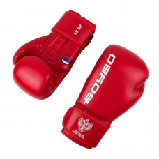Боксерские перчатки BoyBo titan ФБР красные (кожа)
