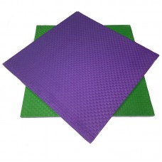 Будо-мат зелено-фиолетовый 1*1 м (25 мм)