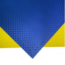 Будо-мат желто-синий 1*1 м (25 мм)