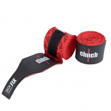 Боксерские бинты Clinch tech fix эластичные красные 3.5 м