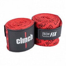 Боксерские бинты Clinch tech fix эластичные красные 3.5 м
