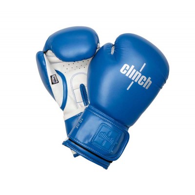 Боксерские перчатки Clinch fight 2.0 сине-белые в наличии в магазине Сайд-Степ