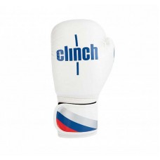 Боксерские перчатки Clinch olimp бело-синие