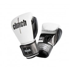 Боксерские перчатки Clinch punch 2.0 бело-черно-бронзовые