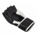 Перчатки ММА Clinch combat черно-белые (кожа) - Сайд-Степ магазин спортивной экипировки