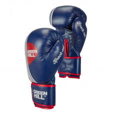 Боксерские перчатки Green Hill knockout синие