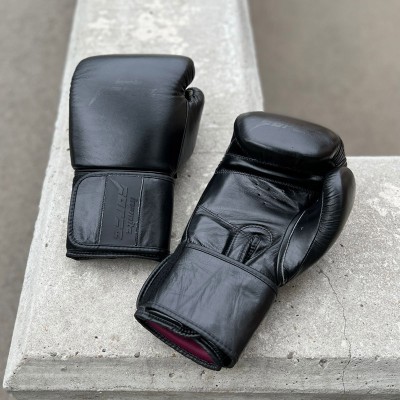 Боксерские перчатки Infinite Force black devil new (кожа) в наличии в магазине Сайд-Степ