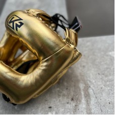 Боксерский шлем с бамперной защитой Kangrui gold