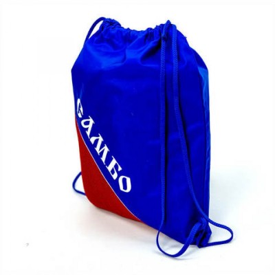 Сумка-мешок Крепыш Я с надписью "Самбо" сине-красный - Сайд-Степ магазин спортивной экипировки