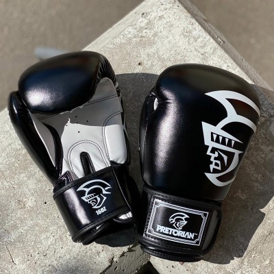 Боксерские перчатки Pretorian черные | Сайд-Степ