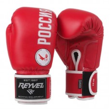 Боксерские перчатки Reyvel ФКР красные