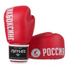 Боксерские перчатки Reyvel ФКР красные
