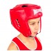 Боксерский шлем Reyvel красный - Сайд-Степ магазин спортивной экипировки