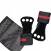 Гимнастические накладки черные с красным манжетом (2 слоя кожи) - Сайд-Степ магазин спортивной экипировки