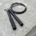 Скакалка скоростная черная (метал. ручки) | Сайд-Степ