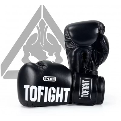 Боксерские перчатки TOFIGHT pro черные