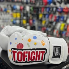 Детские боксерские перчатки TOFIGHT белые