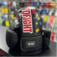 Детские боксерские перчатки TOFIGHT черные