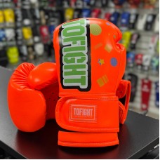 Детские боксерские перчатки TOFIGHT оранжевые