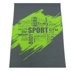 Коврик для йоги и фитнеса Espado pvc 173x61x0.5 см серо-зеленый