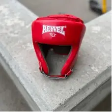 Боксерский шлем Reyvel красный